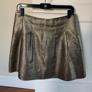 Gold Madewell mini skirt